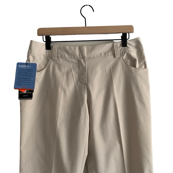 Adidas women's sz 6 climalite golf pants prodry plus ecru color New - Picture 5 of 9